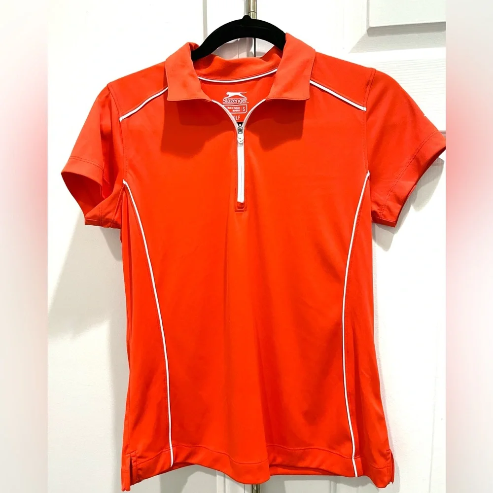Slazenger Women’s Short-sleeved half-zip golf shirt, Never worn - Picture 1 of 3